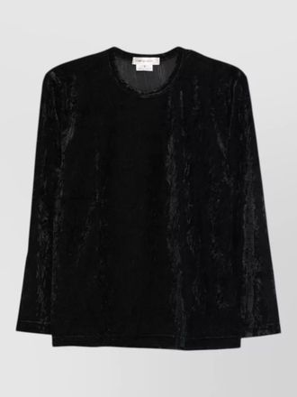 Comme Des Gar&ccedil;ons crinkled short-sleeve top