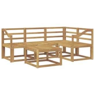 vidaXL Conjunto De Sof&aacute;s De Exterior 5 Pcs Blanco 59 X 59 X 37 Cm Vidaxl