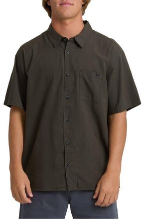 Billabong Victoria Short Sleeve Button-Down Shirt in Graystone at Nordstrom, Size X-Large