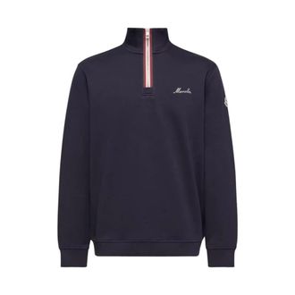 Moncler Zip-throughs, male, Blue, Size: M Zip-Through Sweatshirt