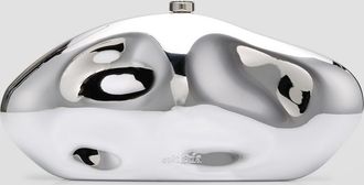 Cult Gaia The Caldera Metallic Clutch Bag