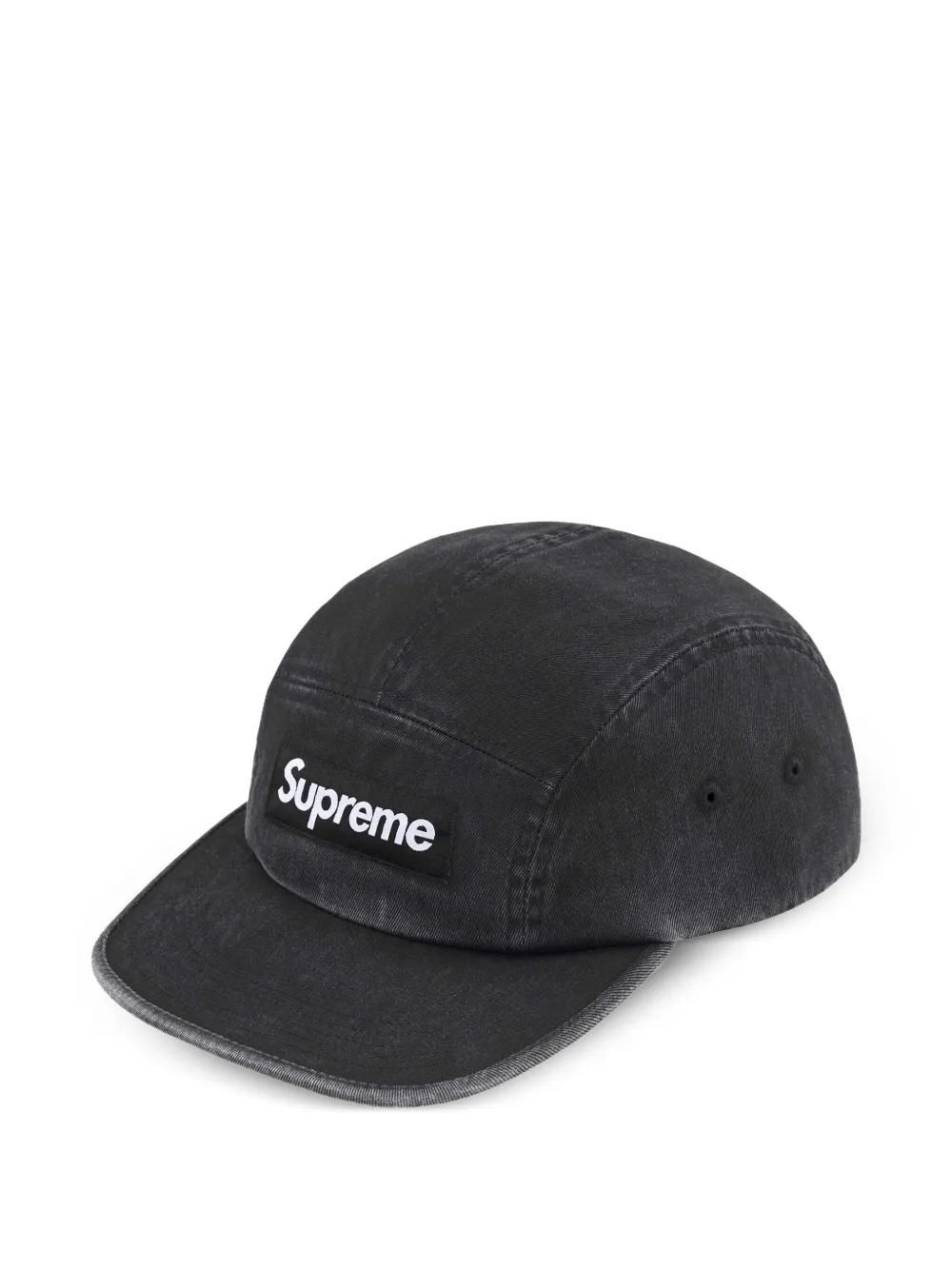 【新品】Supreme Overdyed Camp Cap Black Supreme Overdyed Camp Cap (FW25) - $48