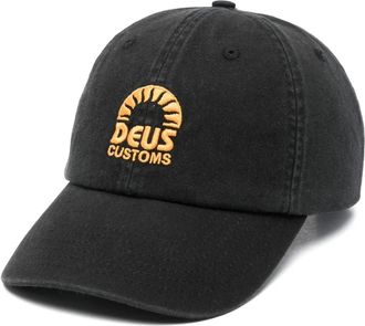 Deus logo-embroidered baseball cap - men - Cotton - One Size - Black