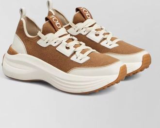 Tod's silk low-top sneakers