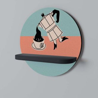 OEM Estante Redondo Negro Power Espresso