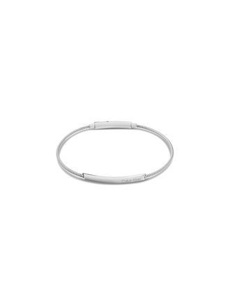 Calvin Klein Womens Smooth Cord Bracelet - Metallic - OS