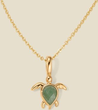 Made by Mary Turtle Charm Necklace