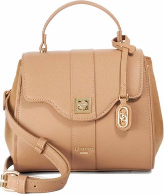 Dune London Womens Accessories Dassios - Top Handle Bag With Charms - Camel - One Size