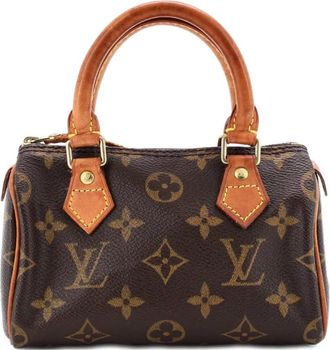 Louis Vuitton Speedy Mini HL Handbag Monogram Canvas satchel - Bruin