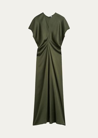 Toteme Satin Slouch Waist Dress