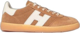 Hogan Coole Sneakers - Dames - Sneakers - Bruin - 36 1/2 EU - Leer - Schoenen