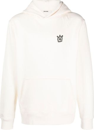 Zadig&Voltaire skull print cotton hoodie - men - Cotton - M - White