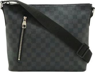 Louis Vuitton Pre-owned Cross Body Bags, female, Black, Size: ONE SIZE Pre-owned Mick PM Damier Graphite Shoulder Bag