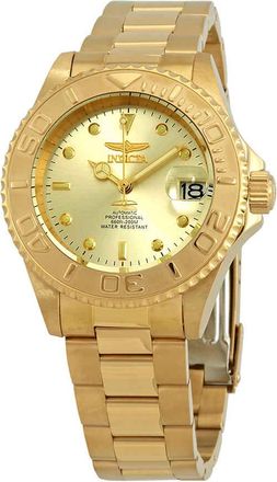 Invicta Pro Diver Automatic Gold Dial Mens Watch 9010OB