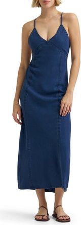 Lee Denim Maxi Slipdress in Frozen In Time at Nordstrom, Size X-Large