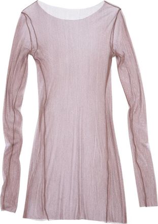 Cortana T de Tul - Dames - Longsleeves - Bruin - L - Nylon - Tops