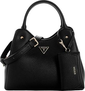 Guess Lorella Kleine Handtas - Dames - Handtassen - Zwart - ONE Size - Leer - Tassen