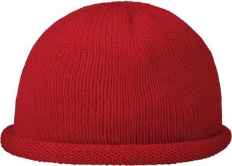 Lierys Winter Docker hat Women/Men - Made in Germany - Beanie Made of New Wool - Functional Knitted hat - Wool hat Autumn/Winter red One Size