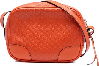 Gucci Pre-owned Womens Microguccissima Bree Crossbody - Coral Leather - One Size