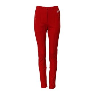 Dolce & Gabbana Red Logo Print Slim Fit Joggers