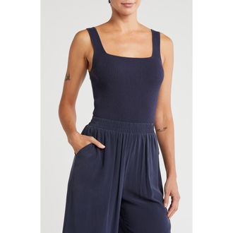Splendid Rib Knit Sleeveless Sweater in Navy at Nordstrom Rack, Size X-Small