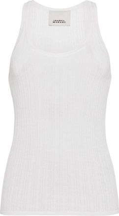 Isabel Marant Dorsia open-knit top - women - Polyamide/Viscose - 36 - White