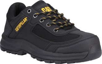 CAT Elmore laag synthetisch zwart veiligheidstrainers