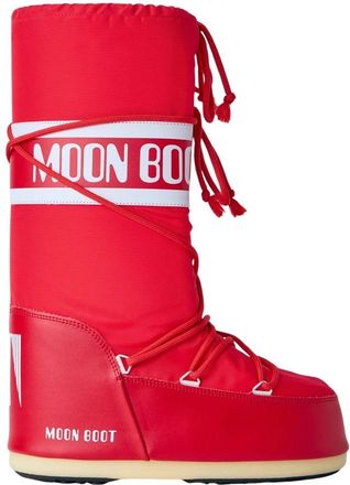 Moon Boot Icon Nylon Laarzen - Heren - Winterlaarzen - Rood - 42 EU - Nylon - Schoenen
