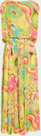 Trina Turk Vantage Floral-Print Georgette Maxi Dress