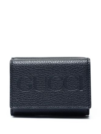 Gucci 2020-2025 logo leather wallet - Black