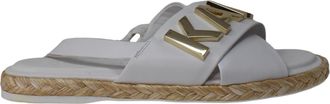 Karl Lagerfeld Charla Slingback Espadrille Bright White KL246599 Womens