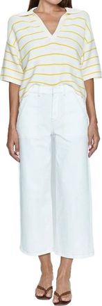 Pistola Denim Sophia Wide Leg Pant In Le Blanc