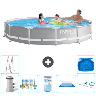Intex Piscina Prism Frame Redonda - 366x76 Cm - 8-piezas S32106