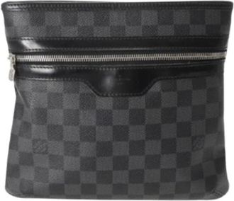 Louis Vuitton Pre-owned Cross Body Bags, male, Black, Size: ONE SIZE Pre-owned Damier Graphite Shoulder Bag
