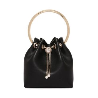 Jimmy Choo London Bucket Bags, female, Black, Size: ONE SIZE Bag Jimmy Choo