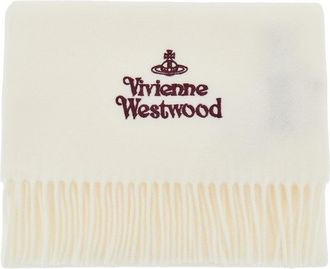 Vivienne Westwood Logo embroidery scarf Woman One Size