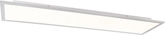 QAZQA Moderno Plaf&oacute;n Blanco 120cm Con Led - Liv Pl&aacute;stico /acero Rectangular Incluye Led Max. 1 X 40 Watt - Qazqa