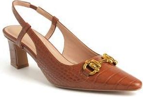 New York & Company Ilona Horsebit Slingback Pump in Cognac at Nordstrom Rack, Size 6.5