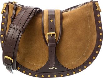 Isabel Marant Oskan Suede & Leather Shoulder Bag