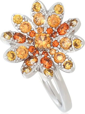 Swarovski Rhodium Plated Eternal Flower Ring, Size 55 (US 6.75)