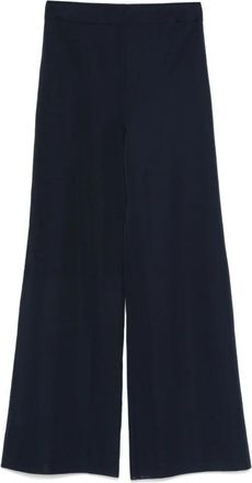 Alberta Ferretti Pantalone - Dames - Wijde Broeken - Blauw - 2XL - Broeken