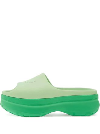 adidas Slippers met plateauzool - Groen