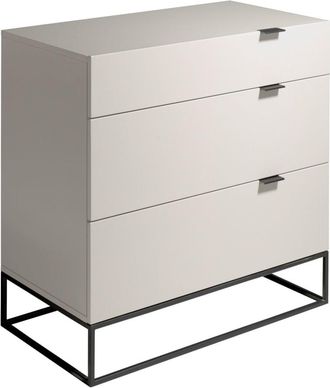 Angel Cerd&aacute; C&oacute;moda madera gris y acero negro