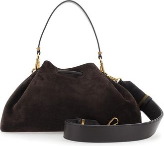 Jimmy Choo London Womens Shoulder Bag Bon Bckt E-W Brown Calf Leather