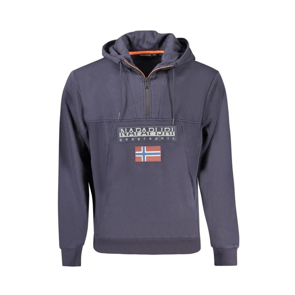 Napapijri Herren, Sweatshirts Hoodies, Blau, SGröße ab 170,80