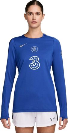 Nike Chelsea FC-shirt voor dames, Strike 2025/2026 (Blauw/zilver)