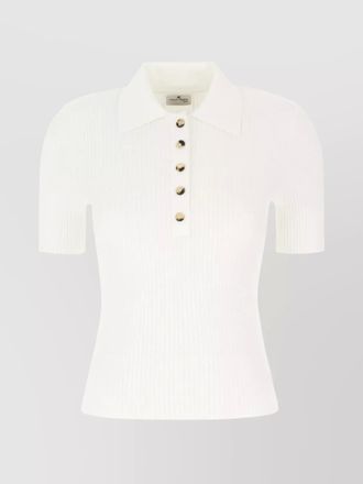 Courr&egrave;ges cotton polo top