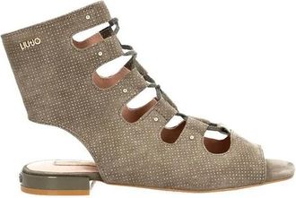 Liu Jo Astra 22 - Sandal Kid Suede - Dames - Sandalen - Groen - 36 EU - Leer - Schoenen