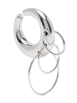 Panconesi Pierced Circle Cuffs Argento