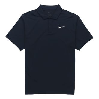 Nike Court Dri-Fit Tennis lapel Short Sleeve polo Navy Blue DH0858-451
